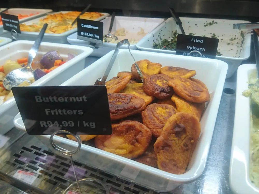 Kürbisküchlein am Stand einer Kapstädter Garküche
